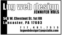 LUG web design business card