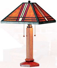 Mission style table lamp