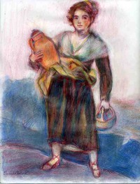 girl with a jug