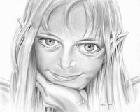 portrait of an elf. 9