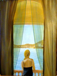 Figure on Balcony